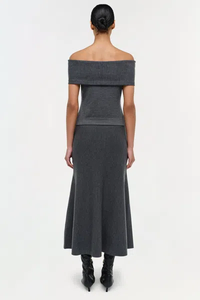 Simkhai Callahan Off-the-shoulder Merino Top In Black