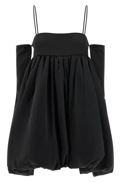 Rotate Birger Christensen Bubble Midi Dress In Black