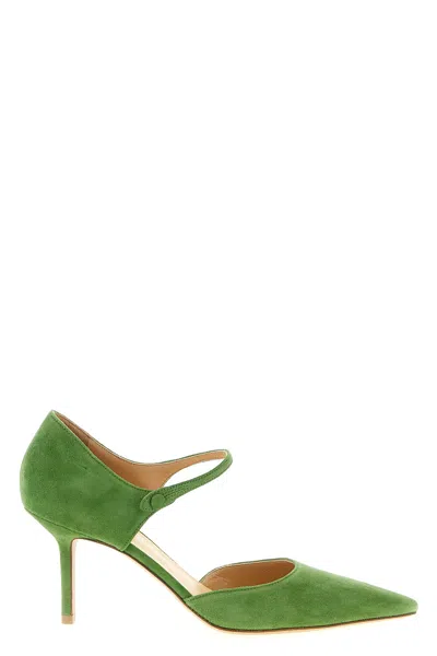 Francesco Russo 55mm Pointed-toe Heeled Pumps In Green