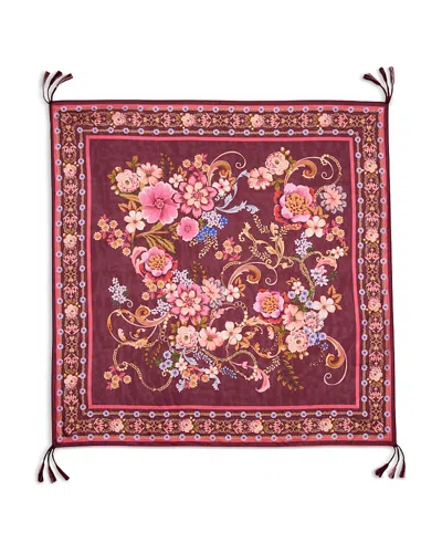 Johnny Was Rolanda Silk Scarf In Burgundy