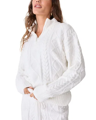 Pj Salvage Chenille Pajama Set In White