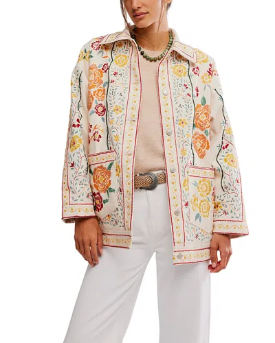 Free People Avery Embellished Jacket In Multi