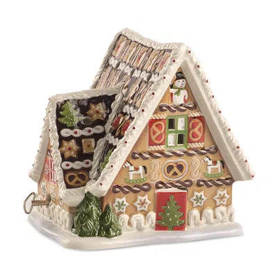 Villeroy & Boch Christmas Toys Musical Gingerbread House In Multi