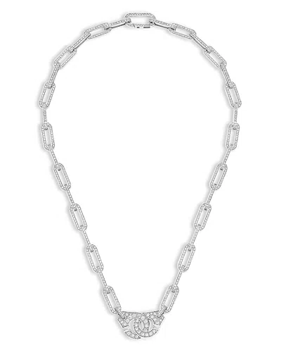 Dinh Van Diamond Pave Large Link Handcuff Pendant Necklace, 17.72 In Gold
