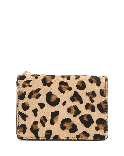 Whistles Eli Triple Pouch Compact Purse In Animal Print
