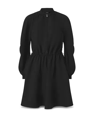 Pinko Robe Courte Avec Fermeture Zippée En Métal In Black