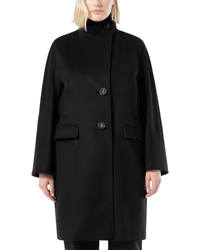 Marina Rinaldi Kartal Wool Coat In Black