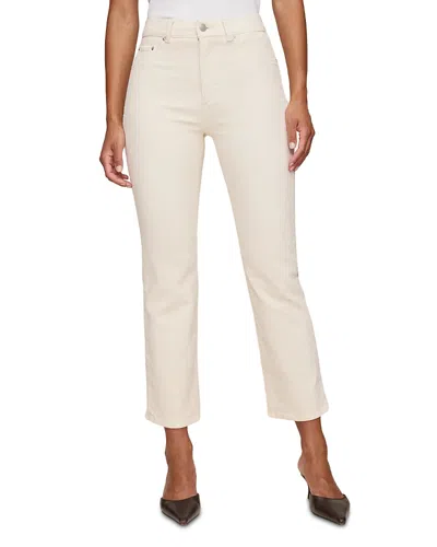 Dl1961 Patti High Rise Straight Corduroy Jeans In Manilla In White