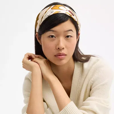 Coach Originals Bag Print Silk Bandana In White