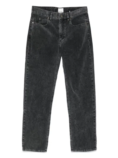 Isabel Marant Logo-patch Trousers In Black
