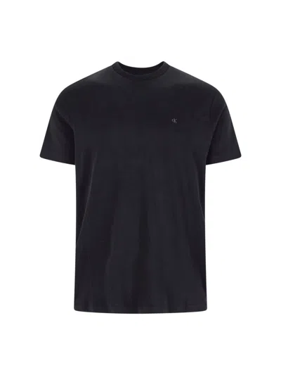 Calvin Klein Logo T-shirt In Blue
