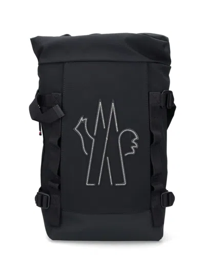 Moncler Grenoble Technical Water-repellent Backpack In Black