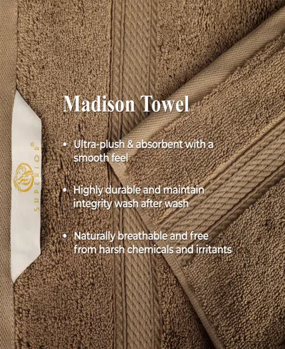 Superior Egyptian Cotton Highly Absorbent 2pc Ultra-plush Solid Bath Sheet Set In Brown