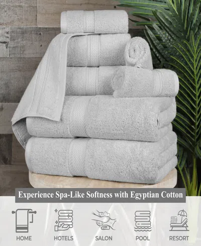 Superior 100% Egyptian Cotton 2-pc Bath Sheet Set In Gray