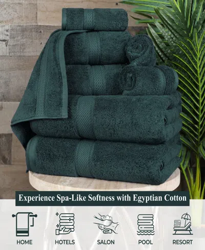 Superior 100% Egyptian Cotton 2-pc Bath Sheet Set In Green