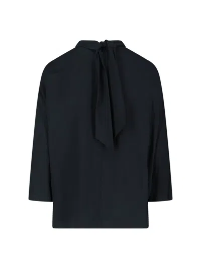 Aspesi Shirt With Bow In Black