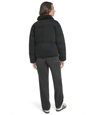 Levi's Women's Regular Western Puffer Jacket In Black