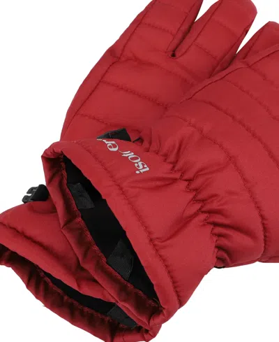 Isotoner Signature Men's Quilted Gloves In Red