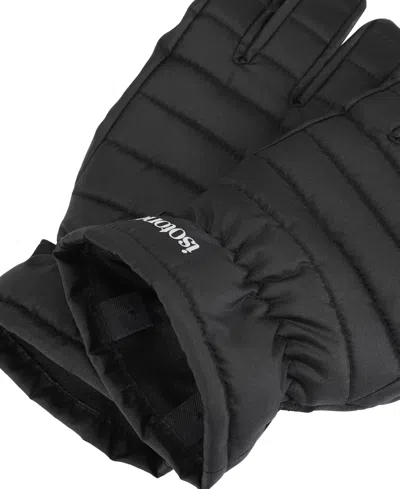 Isotoner Signature Men's Quilted Gloves In Black