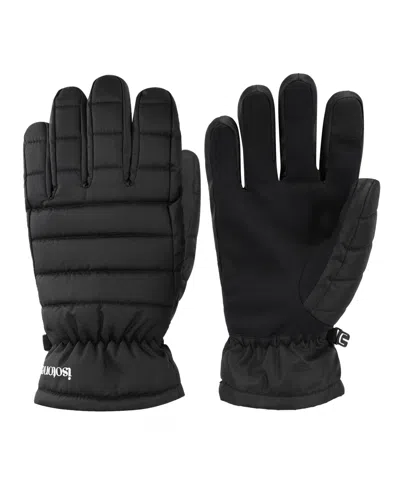 Isotoner Signature Men's Quilted Gloves In Black