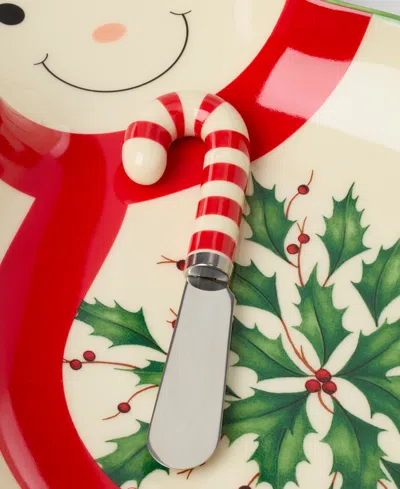 Lenox Holiday Tray With Spreader In Multi