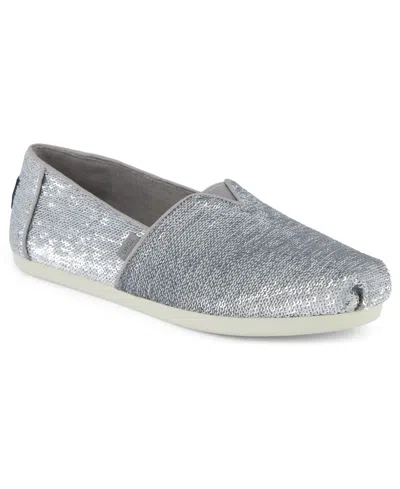 Toms Women's Womens Alpargata Classic Silver Metallic Sequins In Multi