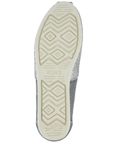 Toms Women's Womens Alpargata Classic Silver Metallic Sequins In Multi
