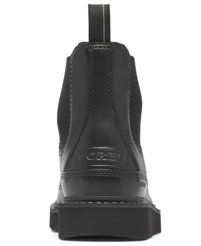 Sorel Men's Slabtown 62 Chelsea Round Toe Shoes In Black