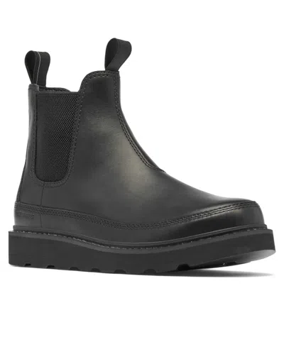 Sorel Men's Slabtown 62 Chelsea Round Toe Shoes In Black