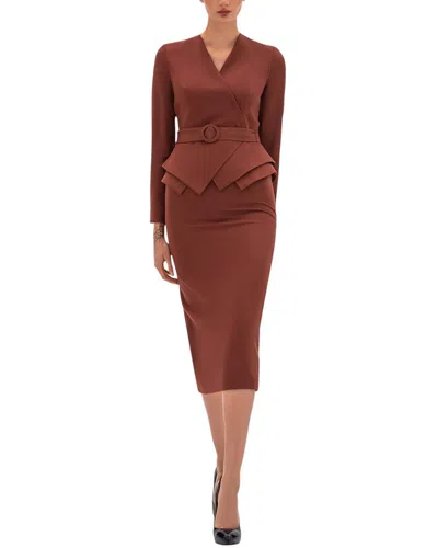 Bgl 2pc Jacket & Skirt Set In Red