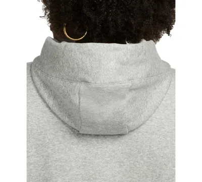 Nike Sportswear Plus Size Phoenix Fleece Oversized Pullover Hoodie In Gray