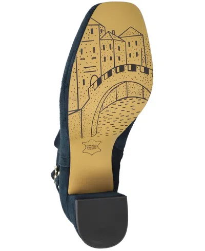 Bella Vita Women's Orchard Square Toe Ankle Booties In Blue