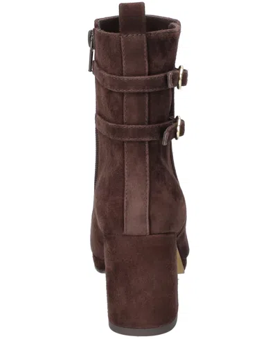 Bella Vita Women's Orchard Square Toe Ankle Booties In Brown