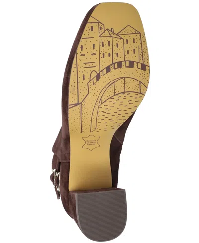 Bella Vita Women's Orchard Square Toe Ankle Booties In Brown