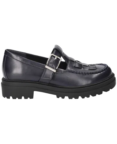 Bella Vita Women's Makell Comfort Lug Buckle Loafers In Black