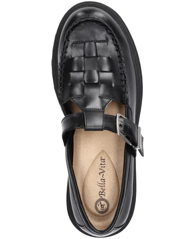 Bella Vita Women's Makell Comfort Lug Buckle Loafers In Black