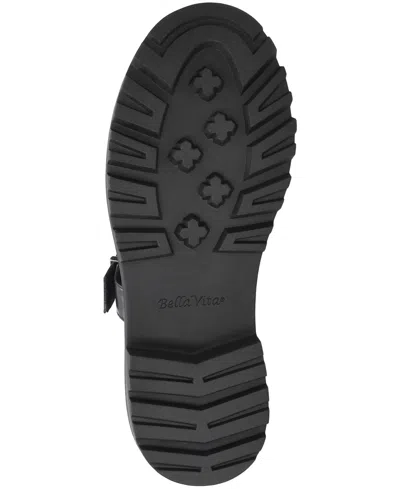 Bella Vita Women's Makell Comfort Lug Buckle Loafers In Black