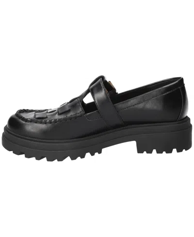 Bella Vita Women's Makell Comfort Lug Buckle Loafers In Black