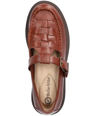 Bella Vita Women's Makell Comfort Lug Buckle Loafers In Brown