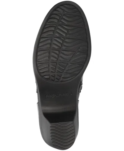 Easy Street Womens Langley Block Heel Booties In Black