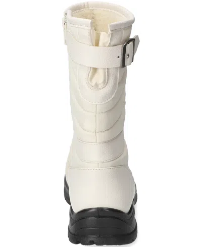 Bella Vita Women's Waterproof Round Toe Boots In White