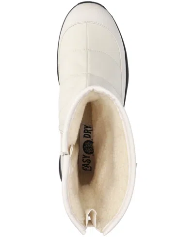 Bella Vita Women's Waterproof Round Toe Boots In White