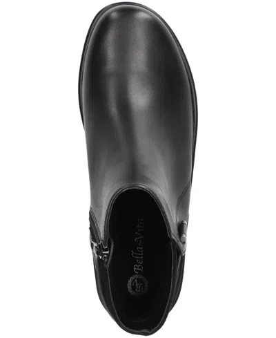 Bella Vita Women's Sueann Round Toe Ankle Booties In Black