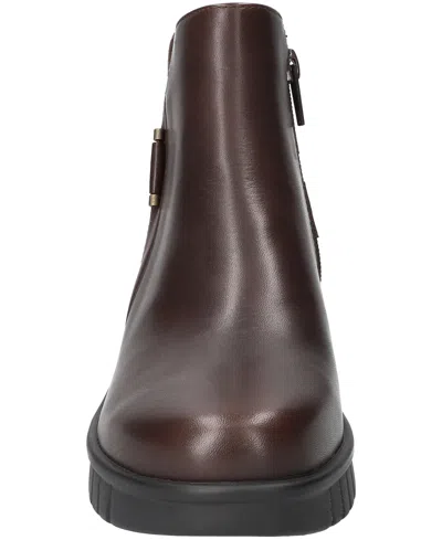 Bella Vita Women's Sueann Round Toe Ankle Booties In Burgundy