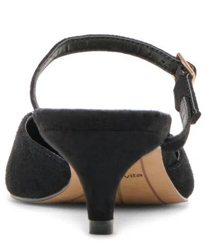 Dolce Vita Women's Morgen Two-piece Kitten-heel Mule Pumps In Black