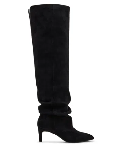 Madden Girl Women's Stassi Over-the-knee Slouchy Stiletto Dress Boots In Black