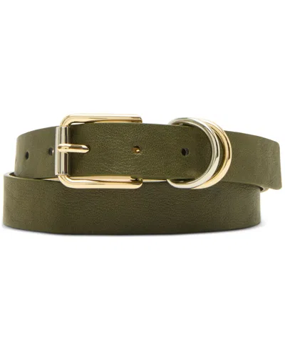 Steve Madden Classic Round Buckle & Roller-buckle Belts, Set Of 2 In Multi