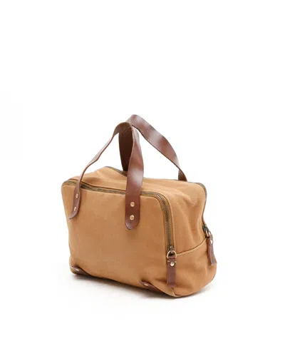 Miu Miu Logo Handbag In Brown