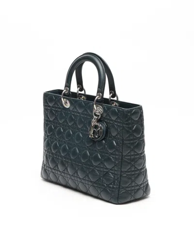 Dior Christian  Large Lady  Bag In Green