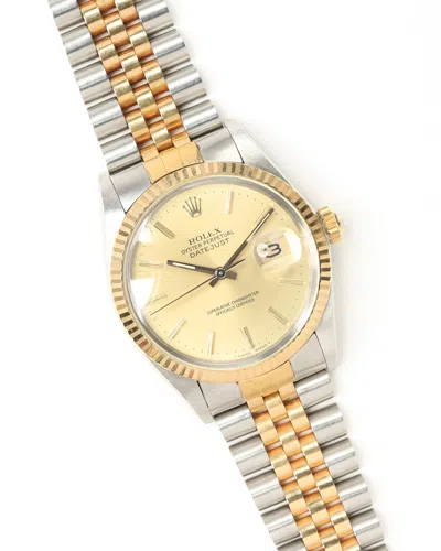 Rolex Datejust 36mm Ref 16013 1987 Watch In Brown